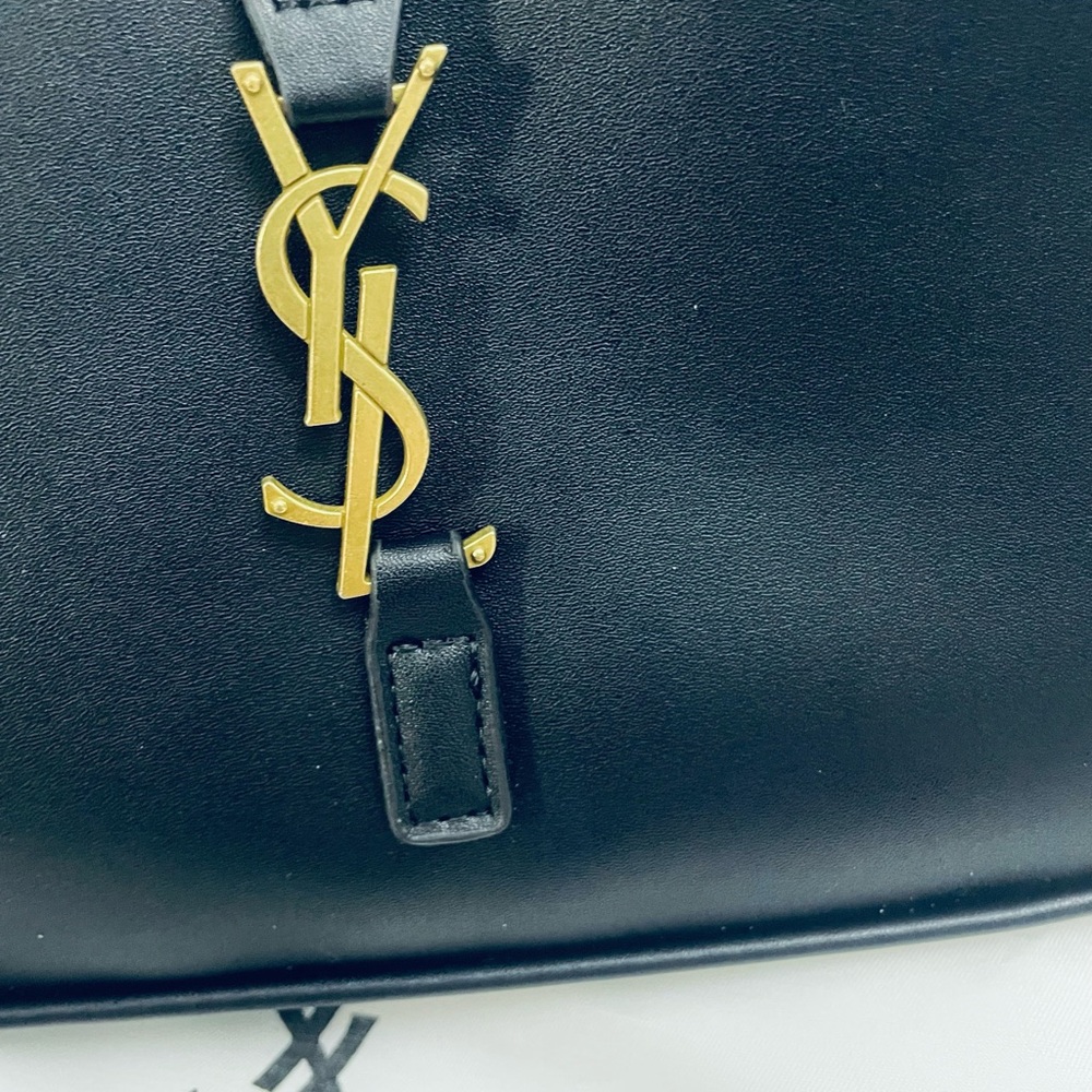 Yves Saint Laurent Black and Gold Shoulder Bag - Picture 3 of 8